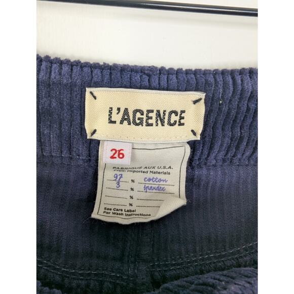 L'Agence The Affair High Rise Corduroy Flare Pant in Stargazer - Picture 7 of 8